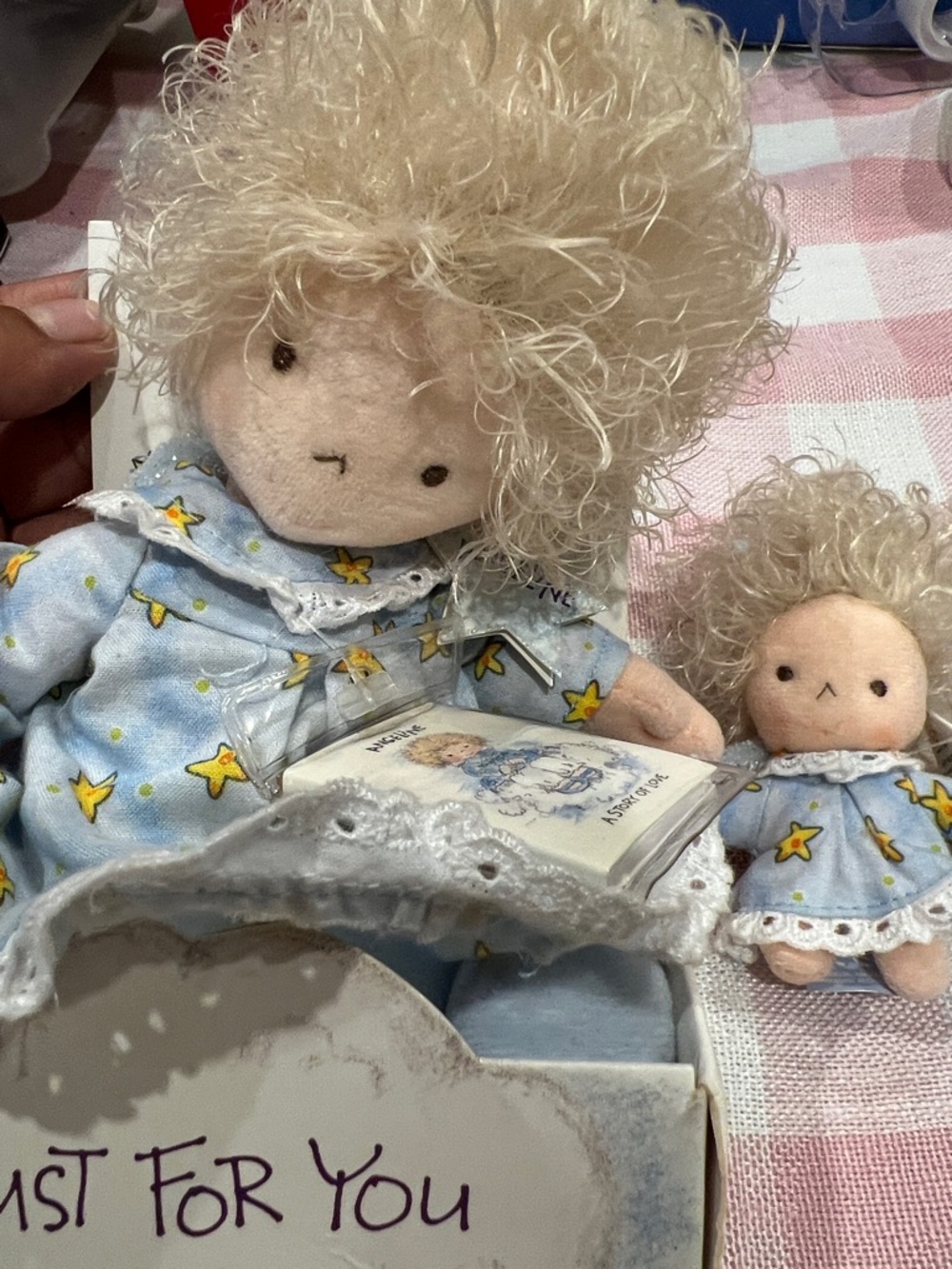 Angeline Soft Doll in Light Blue Stars